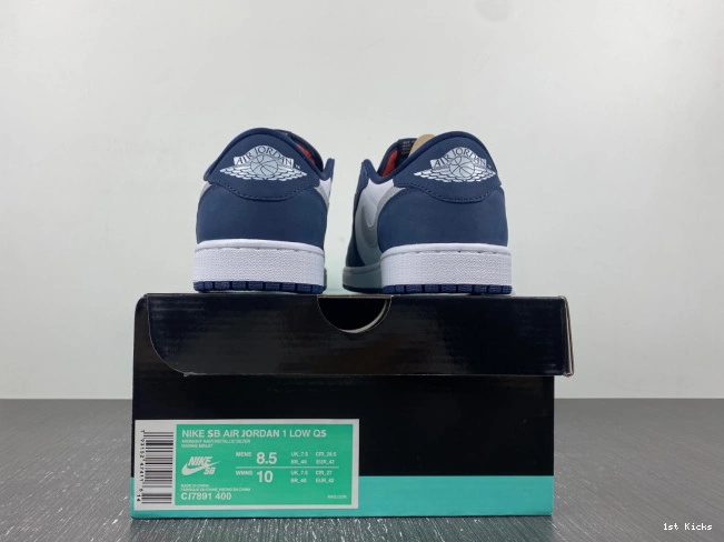 Navy Jordan 1 Midnight CJ7891-400 SB Low 0803